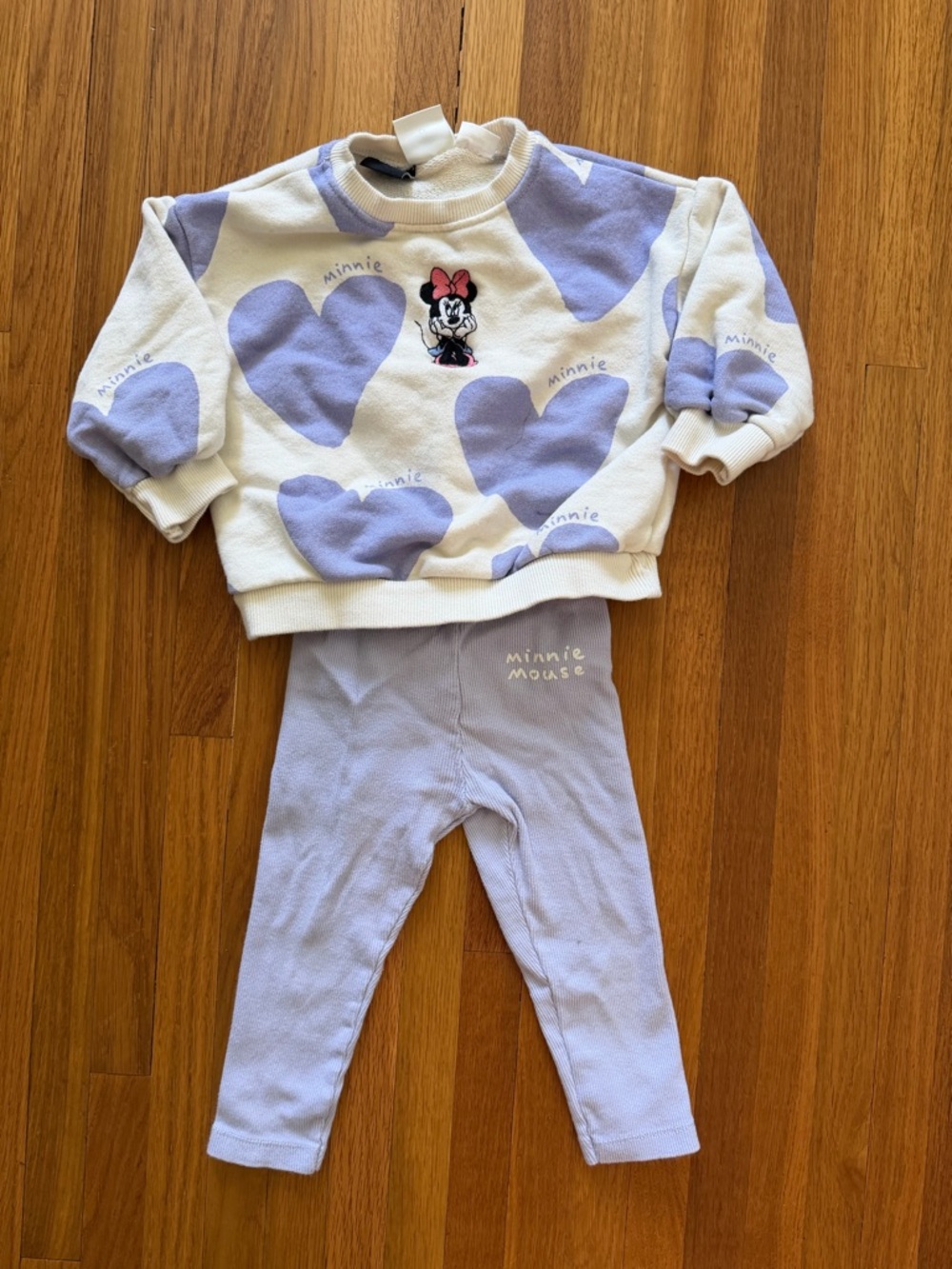 Zara Minnie Mouse Sweater & Legging Set
